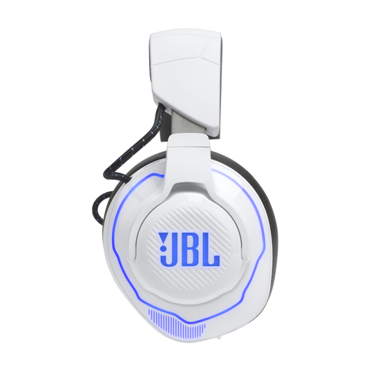 JBL Quantum 910P Console Wireless - White - Wireless over-ear console gaming headset with head tracking-enhanced, Active Noise Cancelling and Bluetooth - Right